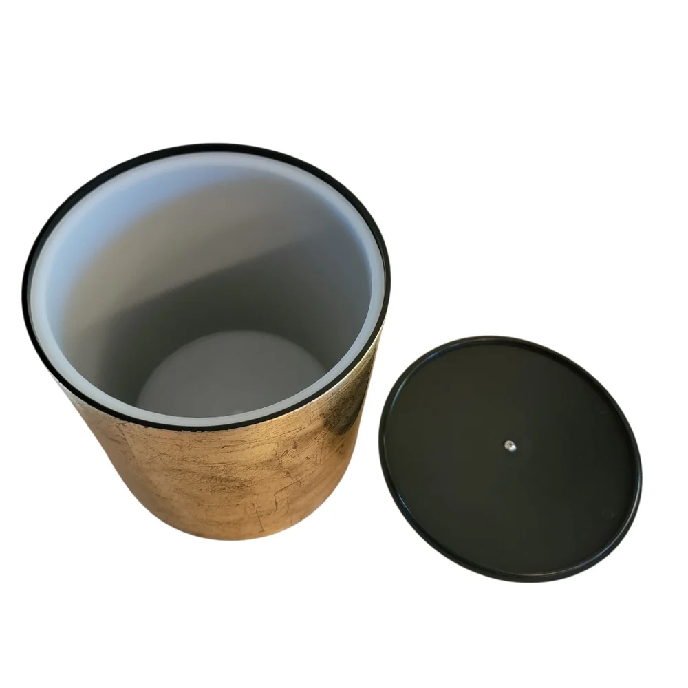WSG Designs‎ Gold Crackle Ice Bucket Vintage MCM RARE